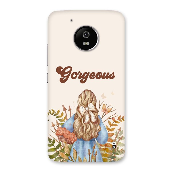 Gorgeous Girl Back Case for Moto G5