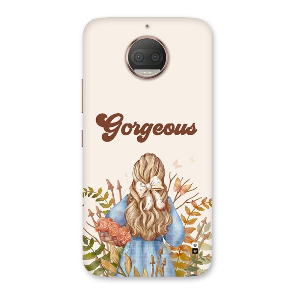 Gorgeous Girl Back Case for Moto G5s Plus