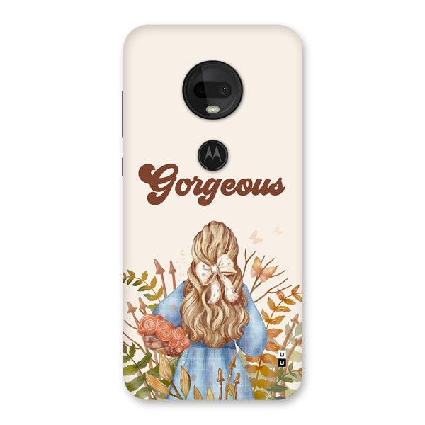 Gorgeous Girl Back Case for Moto G7