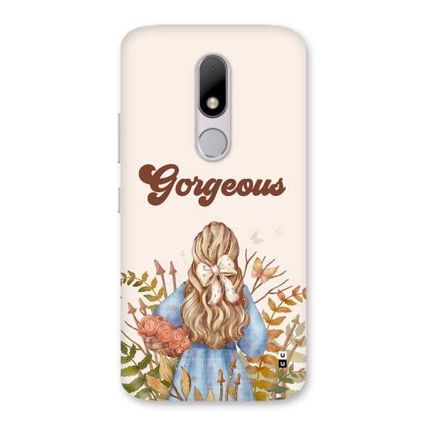 Gorgeous Girl Back Case for Moto M