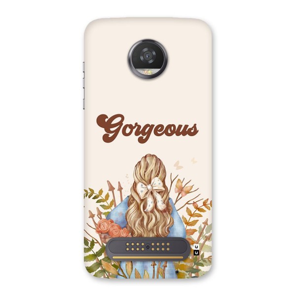 Gorgeous Girl Back Case for Moto Z2 Play