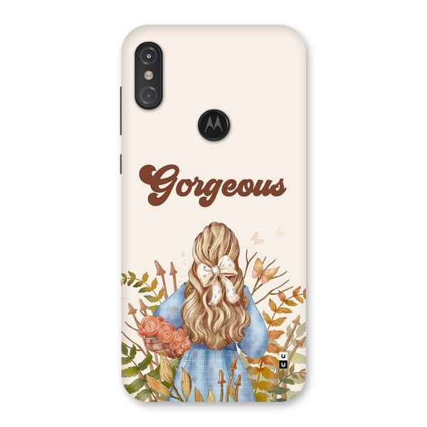 Gorgeous Girl Back Case for Motorola One Power