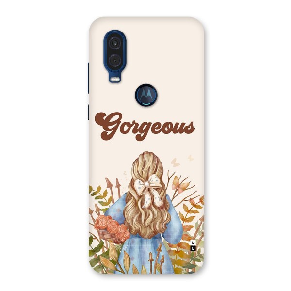 Gorgeous Girl Back Case for Motorola One Vision