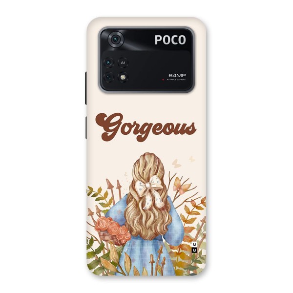 Gorgeous Girl Back Case for Poco M4 Pro 4G