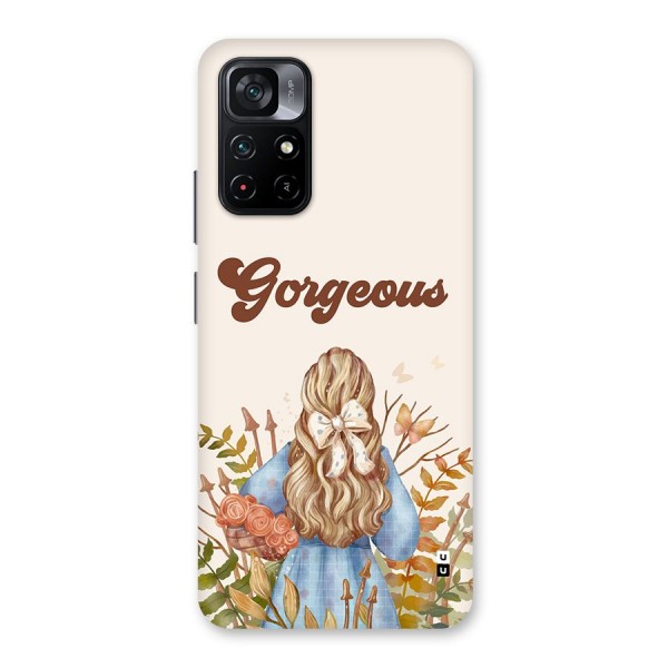 Gorgeous Girl Back Case for Poco M4 Pro 5G