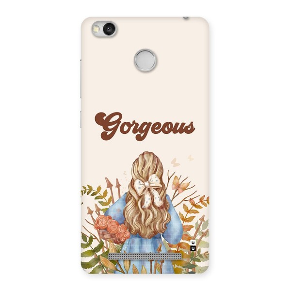 Gorgeous Girl Back Case for Redmi 3S Prime