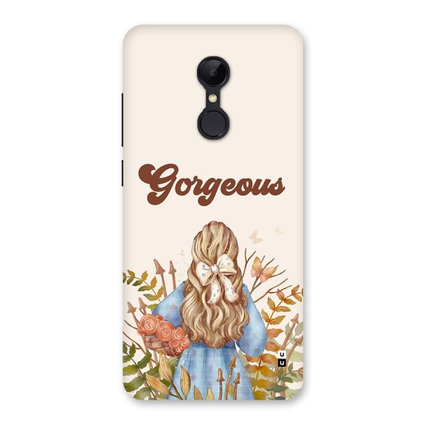 Gorgeous Girl Back Case for Redmi 5