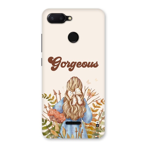 Gorgeous Girl Back Case for Redmi 6