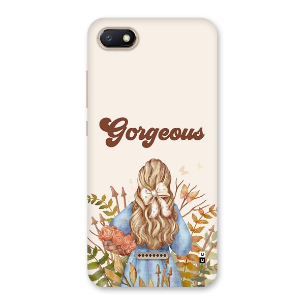 Gorgeous Girl Back Case for Redmi 6A