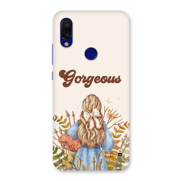 Gorgeous Girl Back Case for Redmi 7