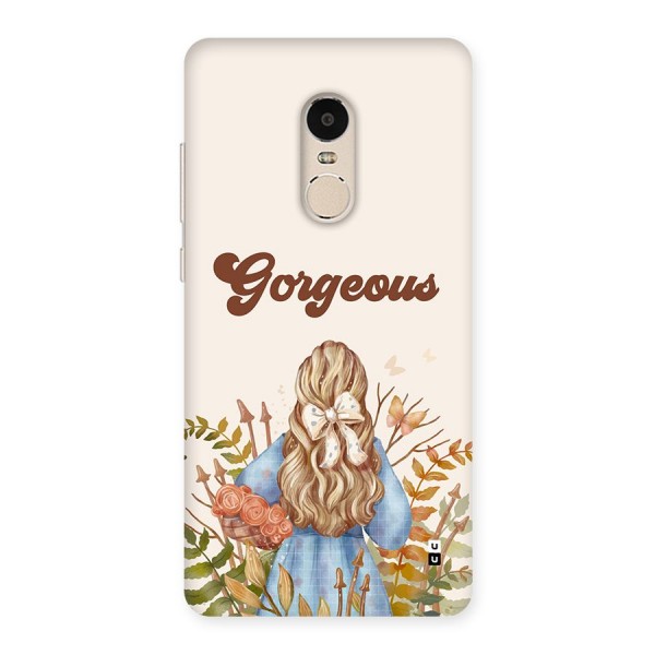 Gorgeous Girl Back Case for Redmi Note 4