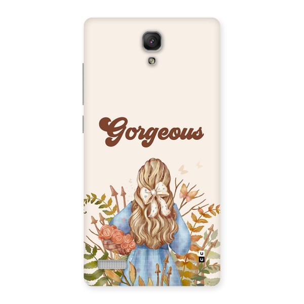 Gorgeous Girl Back Case for Redmi Note Prime