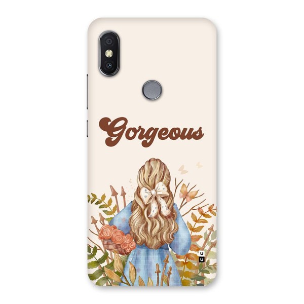 Gorgeous Girl Back Case for Redmi Y2