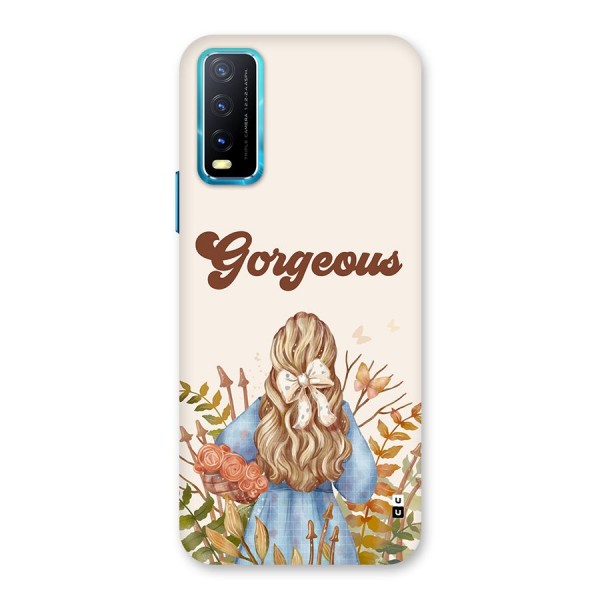 Gorgeous Girl Back Case for Vivo Y20A