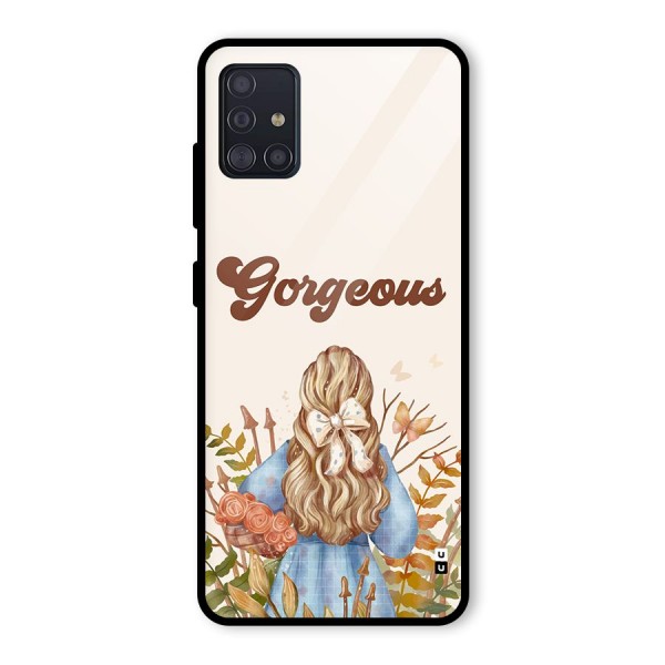 Gorgeous Girl Glass Back Case for Galaxy A51