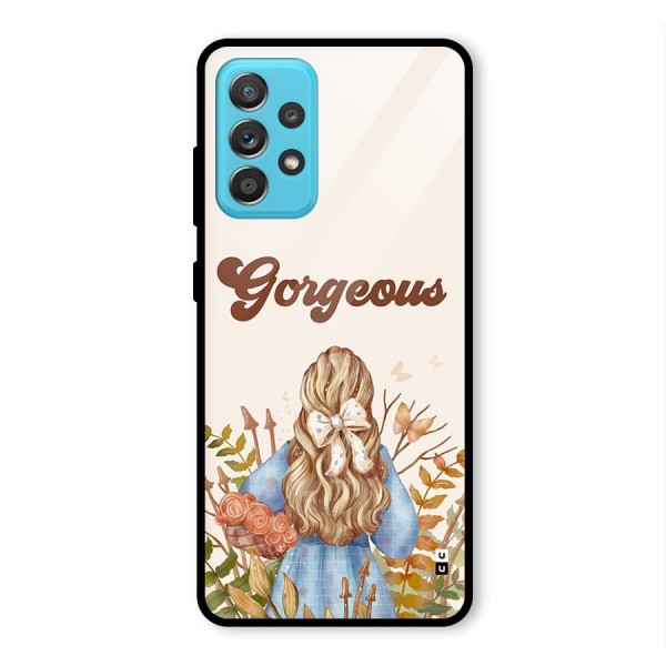 Gorgeous Girl Glass Back Case for Galaxy A52s 5G