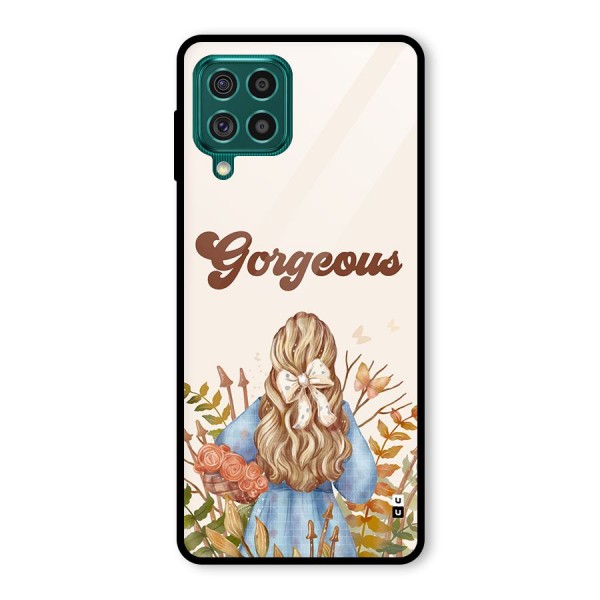 Gorgeous Girl Glass Back Case for Galaxy F62