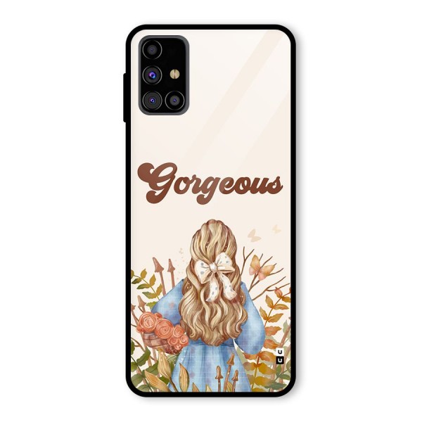 Gorgeous Girl Glass Back Case for Galaxy M31s