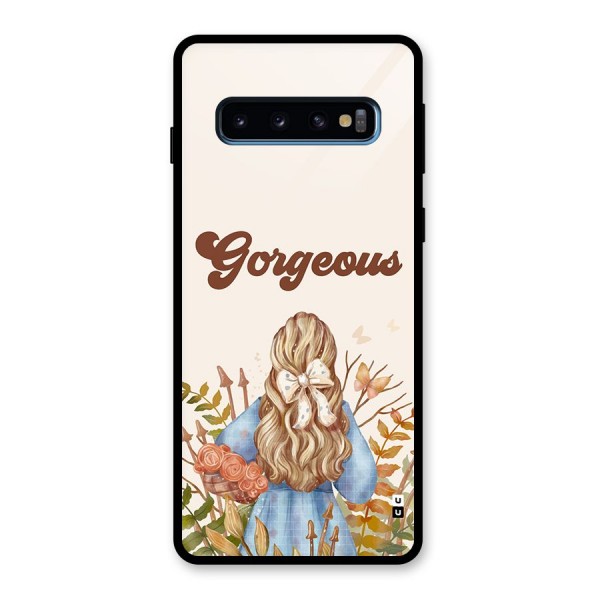 Gorgeous Girl Glass Back Case for Galaxy S10