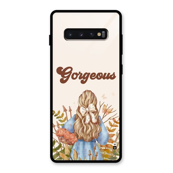 Gorgeous Girl Glass Back Case for Galaxy S10 Plus