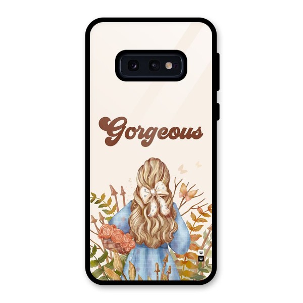 Gorgeous Girl Glass Back Case for Galaxy S10e