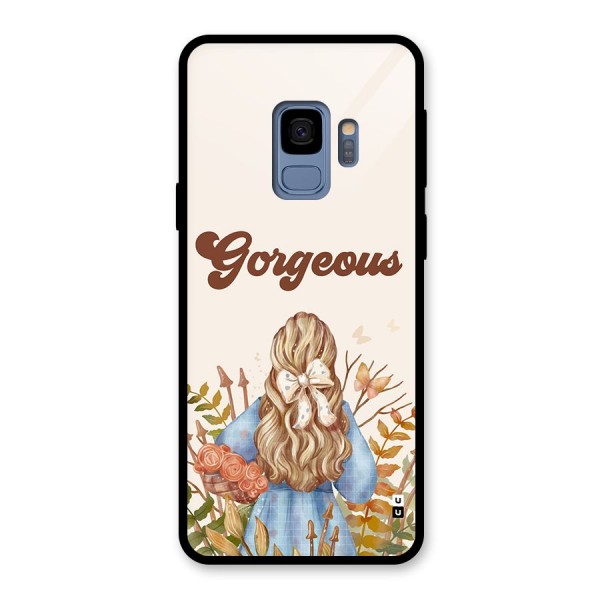 Gorgeous Girl Glass Back Case for Galaxy S9