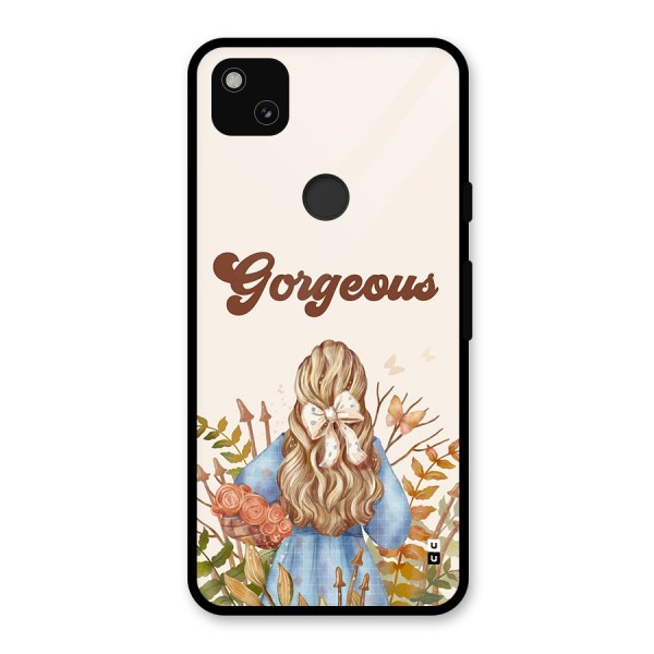 Gorgeous Girl Glass Back Case for Google Pixel 4a