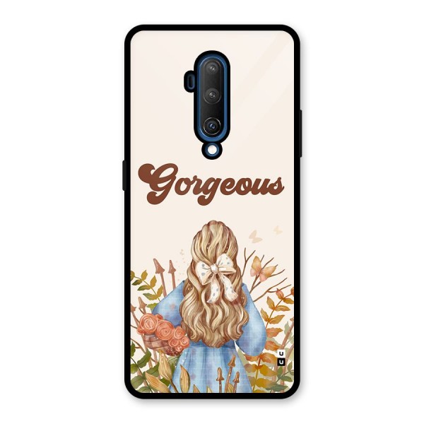 Gorgeous Girl Glass Back Case for OnePlus 7T Pro