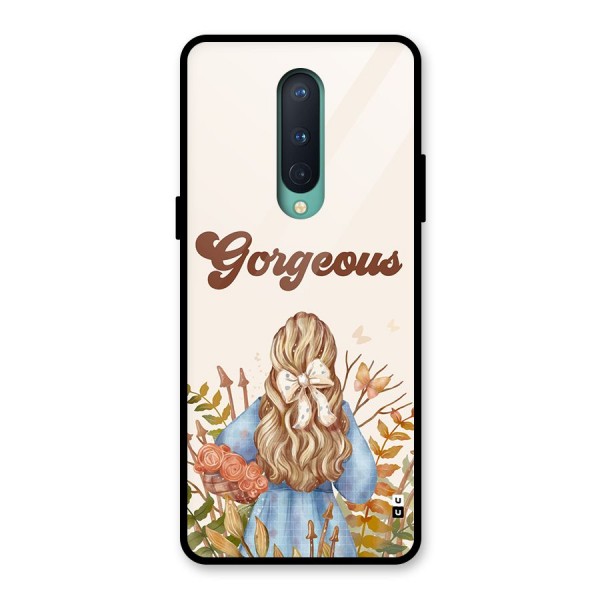 Gorgeous Girl Glass Back Case for OnePlus 8