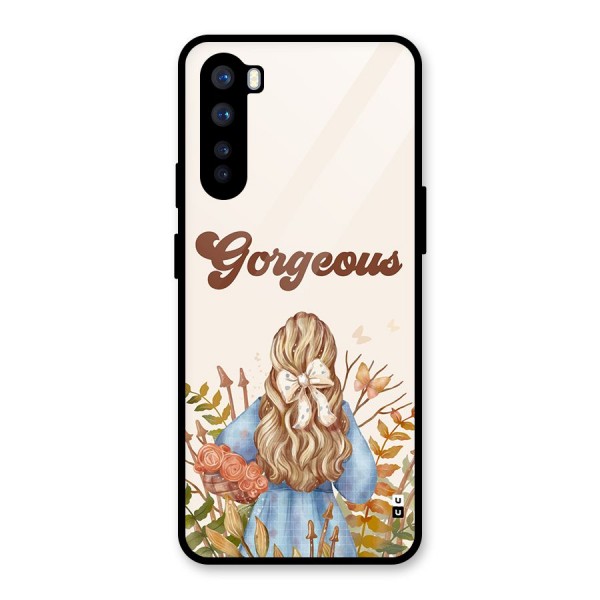 Gorgeous Girl Glass Back Case for OnePlus Nord