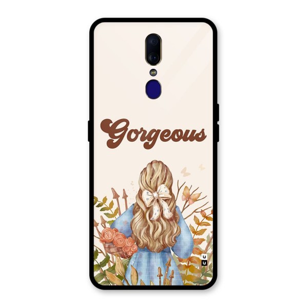 Gorgeous Girl Glass Back Case for Oppo F11