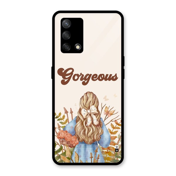 Gorgeous Girl Glass Back Case for Oppo F19s