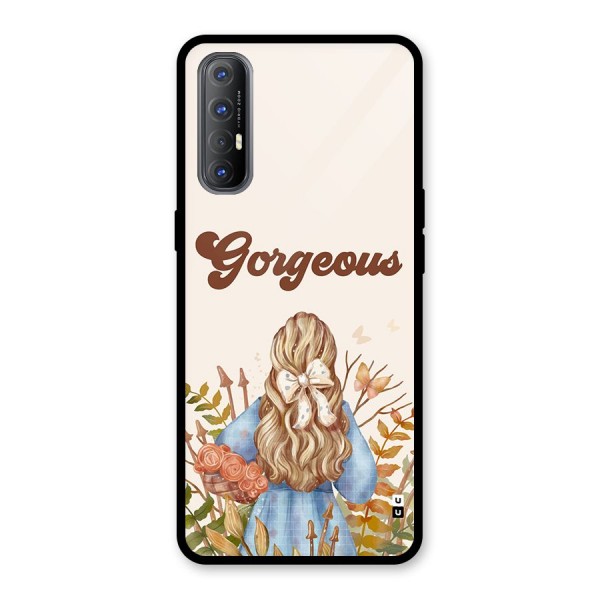 Gorgeous Girl Glass Back Case for Oppo Reno3 Pro