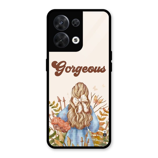 Gorgeous Girl Glass Back Case for Oppo Reno8 5G