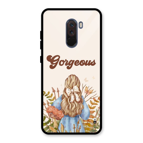 Gorgeous Girl Glass Back Case for Poco F1