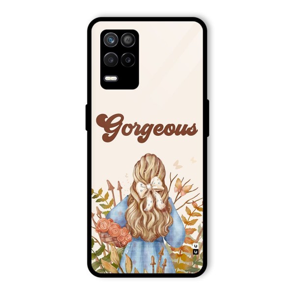 Gorgeous Girl Glass Back Case for Realme 8s 5G