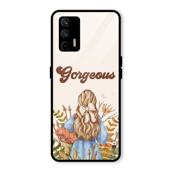 Gorgeous Girl Glass Back Case for Realme X7 Max