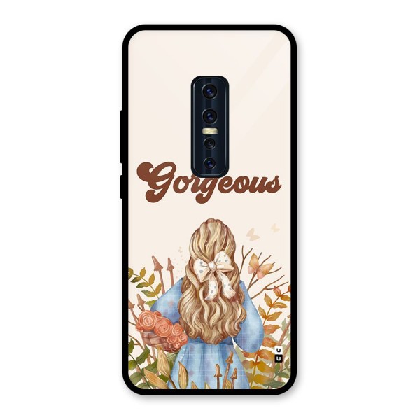 Gorgeous Girl Glass Back Case for Vivo V17 Pro