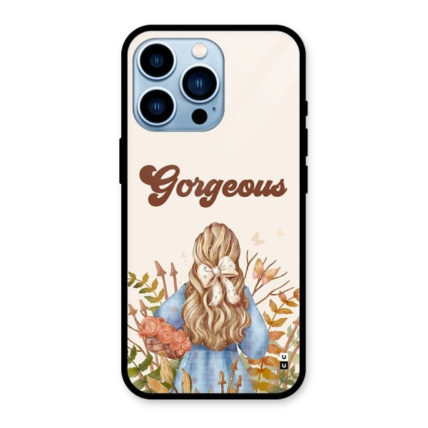 Gorgeous Girl Glass Back Case for iPhone 13 Pro