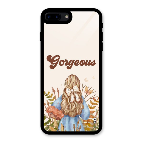 Gorgeous Girl Glass Back Case for iPhone 7 Plus