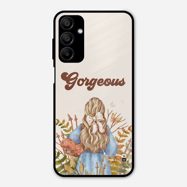 Gorgeous Girl Metal Back Case for Galaxy A15 5G