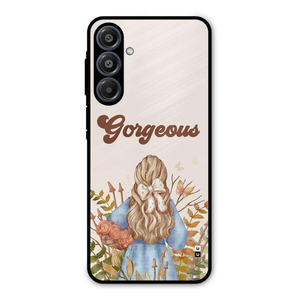 Gorgeous Girl Metal Back Case for Galaxy A16 5G