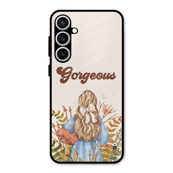 Gorgeous Girl Metal Back Case for Galaxy S23 FE