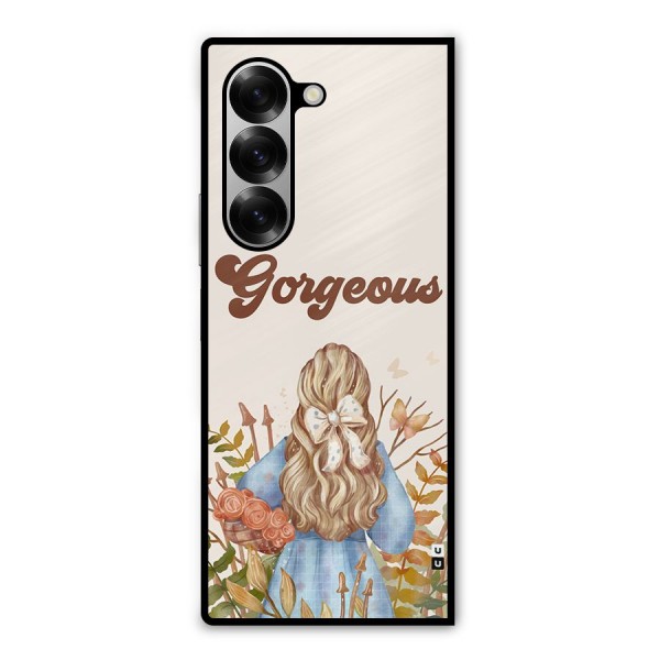 Gorgeous Girl Metal Back Case for Galaxy Z Fold6