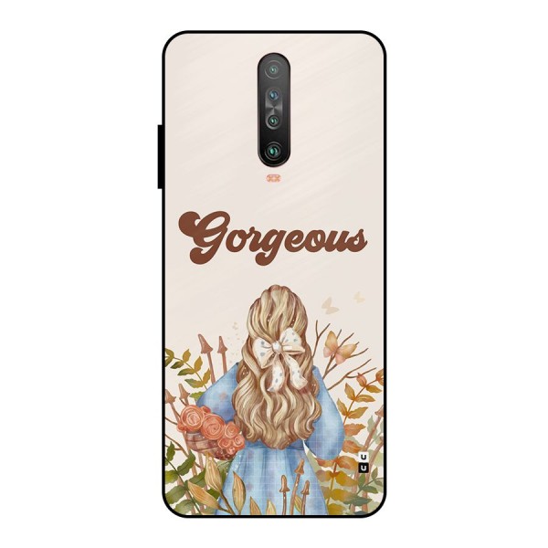 Gorgeous Girl Metal Back Case for Poco X2