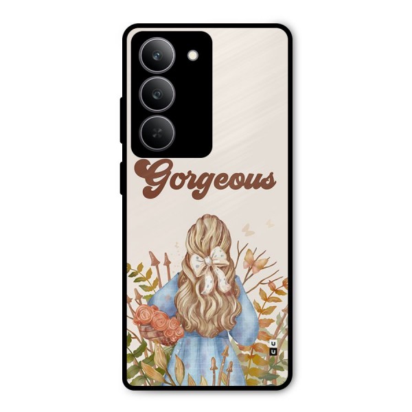 Gorgeous Girl Metal Back Case for Realme 14x