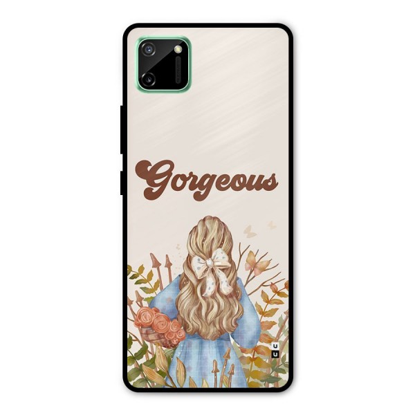 Gorgeous Girl Metal Back Case for Realme C11