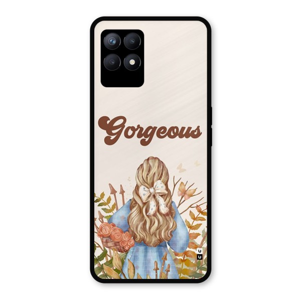 Gorgeous Girl Metal Back Case for Realme Narzo 50