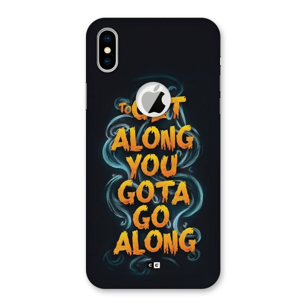 Gota Go Along Back Case for iPhone XS Logo Cut