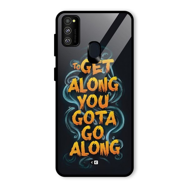 Gota Go Along Glass Back Case for Galaxy M21